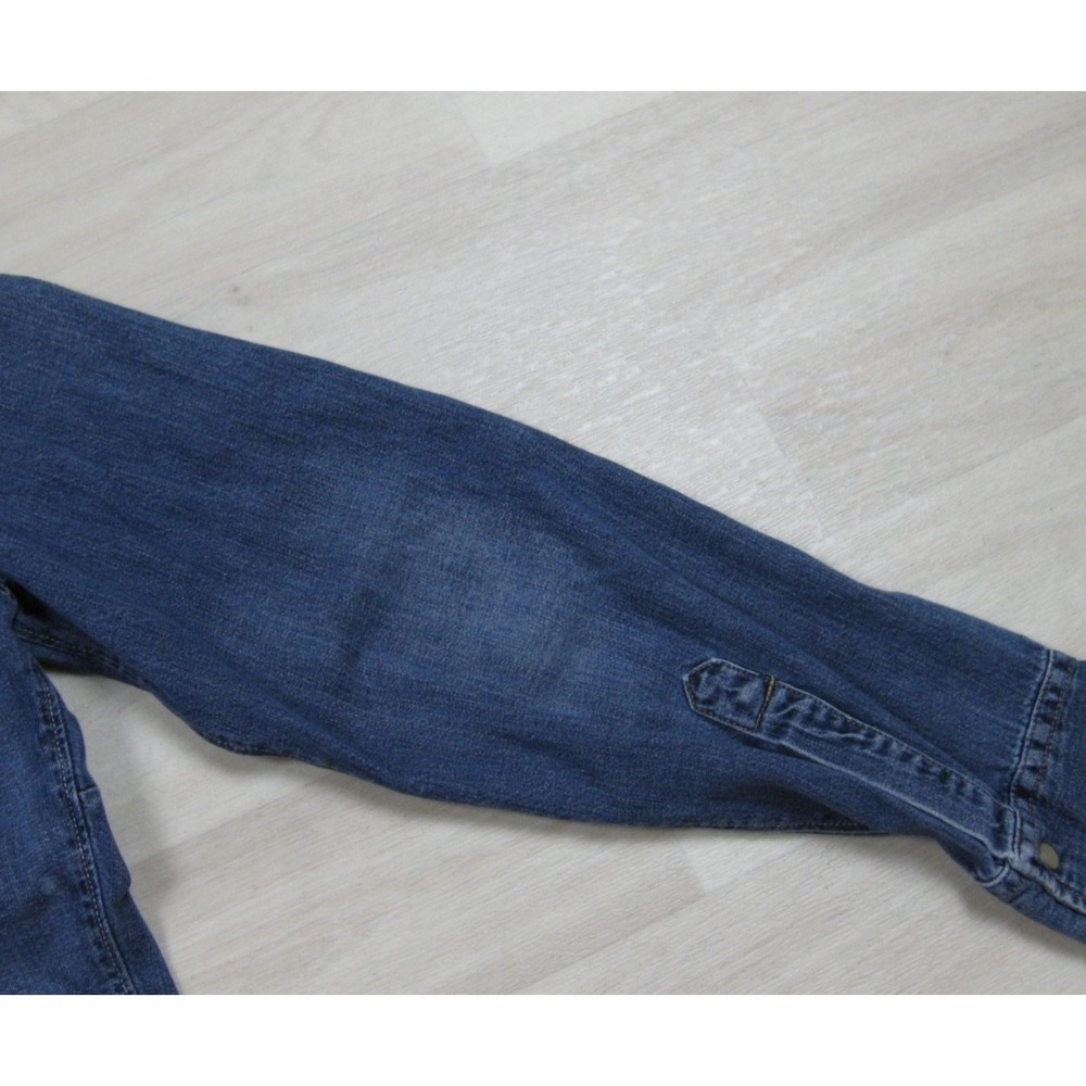 Vintage Y2K GAP Denim Shirt Women's (M) Pearl Snap Long Sleeve Western - Picture 6 of 13